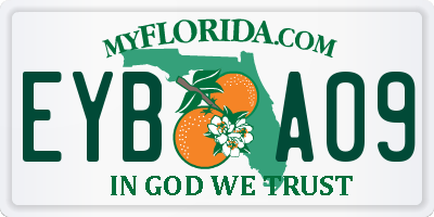 FL license plate EYBA09