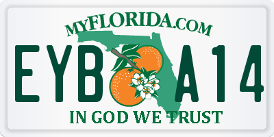 FL license plate EYBA14