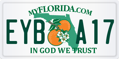 FL license plate EYBA17