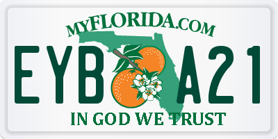 FL license plate EYBA21