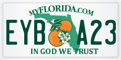 FL license plate EYBA23