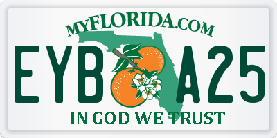 FL license plate EYBA25