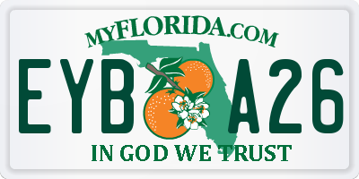 FL license plate EYBA26