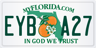 FL license plate EYBA27