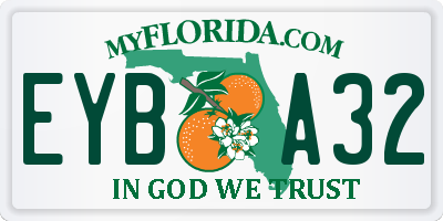 FL license plate EYBA32