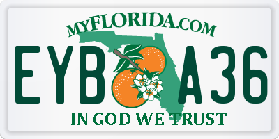 FL license plate EYBA36