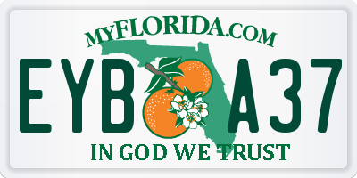 FL license plate EYBA37