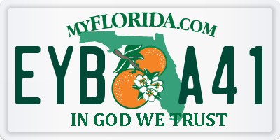 FL license plate EYBA41