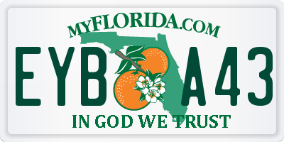 FL license plate EYBA43