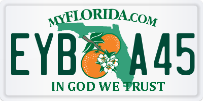 FL license plate EYBA45