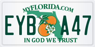 FL license plate EYBA47