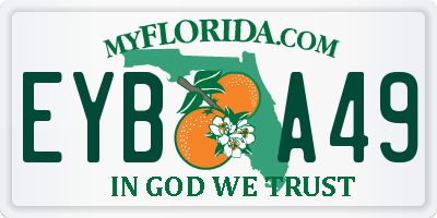 FL license plate EYBA49