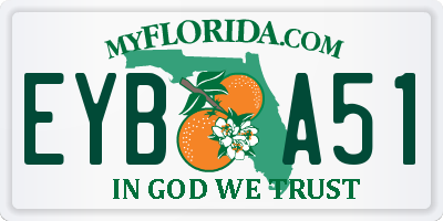 FL license plate EYBA51