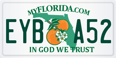 FL license plate EYBA52