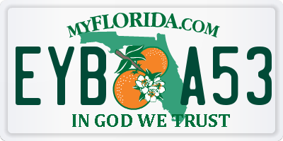FL license plate EYBA53