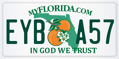 FL license plate EYBA57