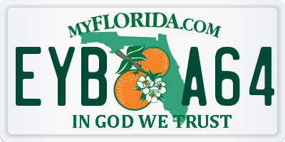 FL license plate EYBA64