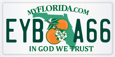 FL license plate EYBA66
