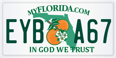 FL license plate EYBA67