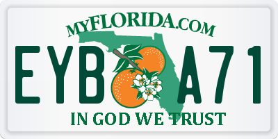 FL license plate EYBA71