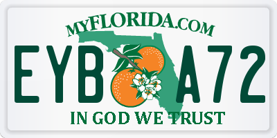 FL license plate EYBA72