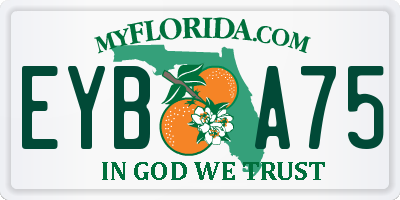 FL license plate EYBA75