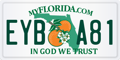 FL license plate EYBA81