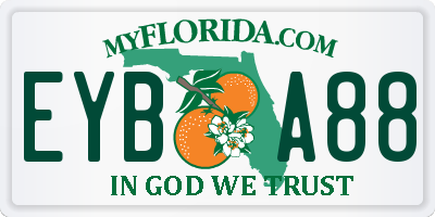 FL license plate EYBA88
