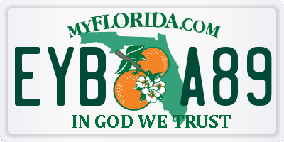 FL license plate EYBA89