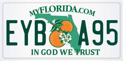 FL license plate EYBA95