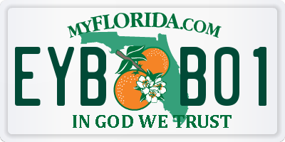 FL license plate EYBB01
