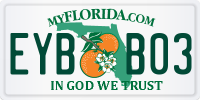 FL license plate EYBB03