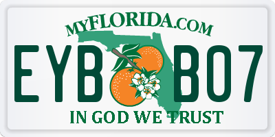FL license plate EYBB07