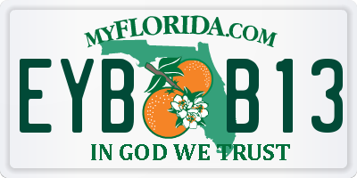 FL license plate EYBB13