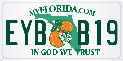 FL license plate EYBB19