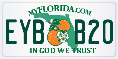 FL license plate EYBB20