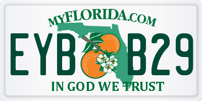FL license plate EYBB29