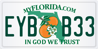 FL license plate EYBB33
