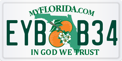 FL license plate EYBB34