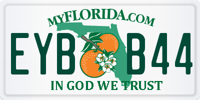 FL license plate EYBB44