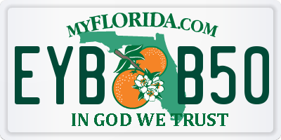 FL license plate EYBB50