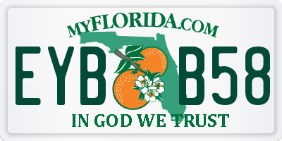 FL license plate EYBB58