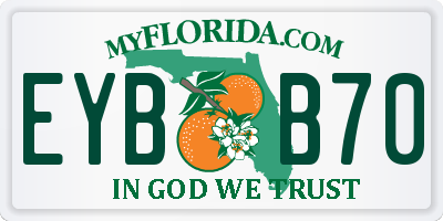 FL license plate EYBB70