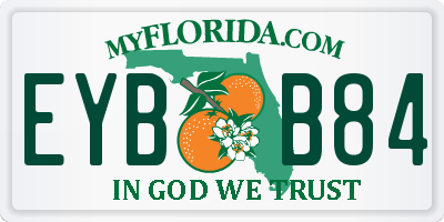 FL license plate EYBB84