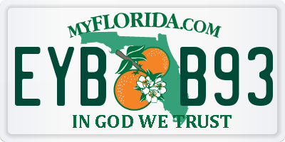 FL license plate EYBB93