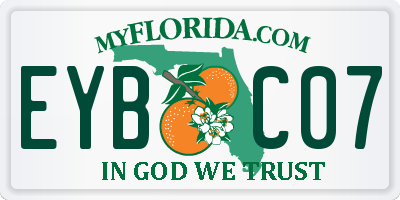 FL license plate EYBC07
