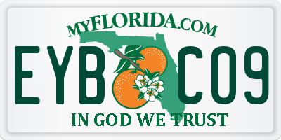 FL license plate EYBC09