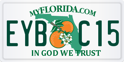 FL license plate EYBC15
