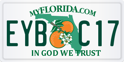 FL license plate EYBC17
