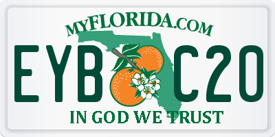 FL license plate EYBC20